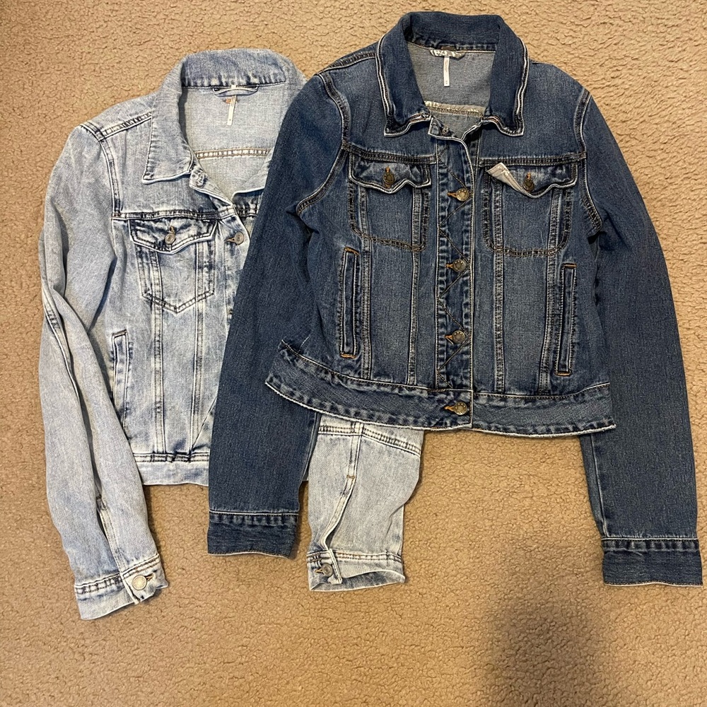 2 FREE PEOPLE Jean Jackets